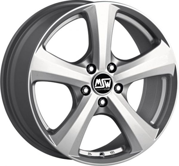 MSW 19 FULL SILVER Wheel 6,5x15 - 15 inch 4x100 bold circle